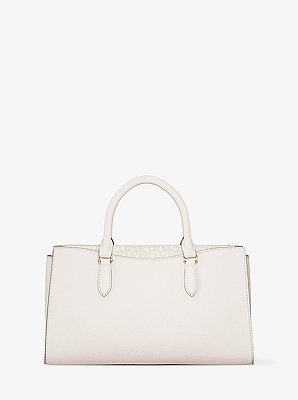 Arden Medium Leather Top-Zip Satchel