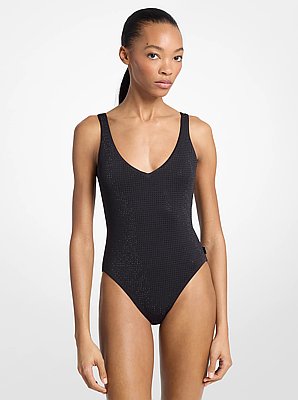 Rhinestone-Embellished Swimsuit