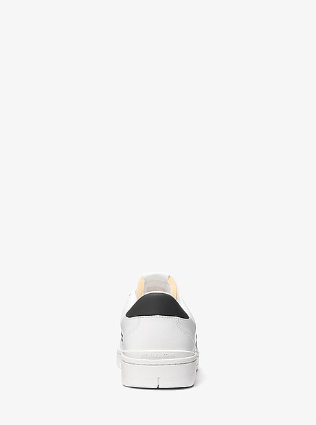 Zapatilla Wilton de piel con ojales