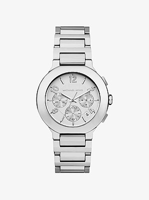 Montre Gramercy argent&eacute;e surdimensionn&eacute;e