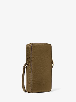 Jet Set Small Pebbled Leather Smartphone Crossbody Bag