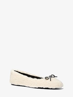 Chausson de ballet Savannah en fausse toison d&rsquo;agneau