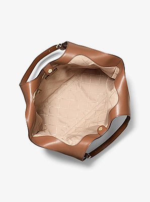 Bolso tote Bernie grande de piel granulada
