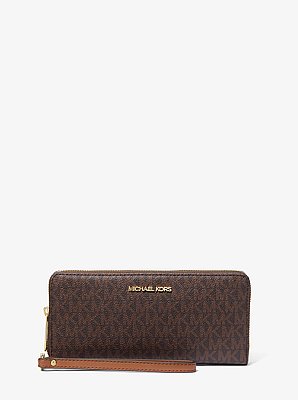 Jet Set Travel Large Logo Continental Wristlet image number 0