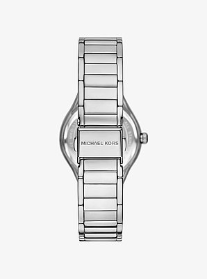 Mini Sylvia Pav&eacute; Silver-Tone Watch