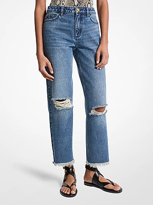 Jean de denim desgastado