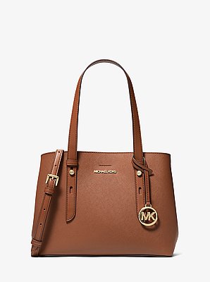 Mel Small Saffiano Leather Tote Bag