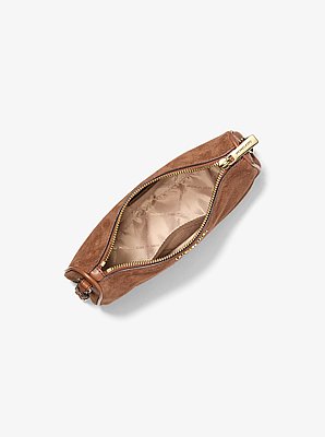 Pochette Jet Set media in pelle scamosciata