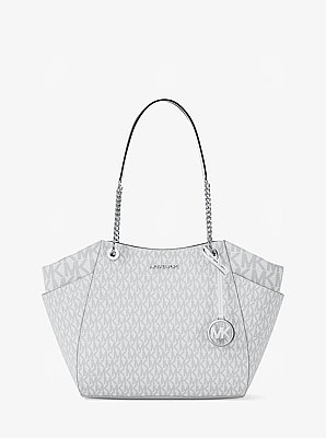 Jet Set Large Signature Logo Shoulder Bag
