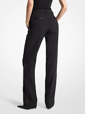 Double Crepe Sabl&eacute; Tuxedo Trousers