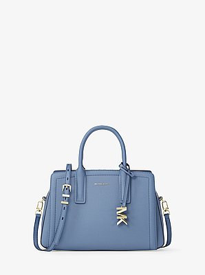 Laila Small Pebbled Leather Satchel image number 0