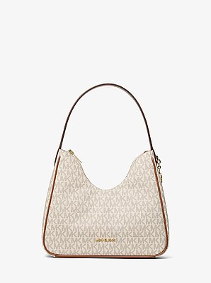 Nayla Small Signature Logo Hobo Shoulder Bag