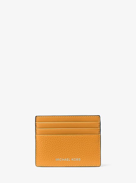 Cooper Pebbled Leather Tall Card Case