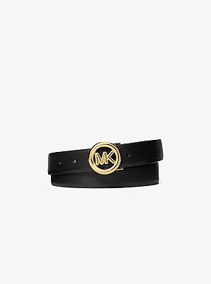 Riem van leer met logo
