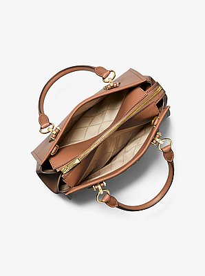 Marilyn Medium Saffiano Leather Satchel
