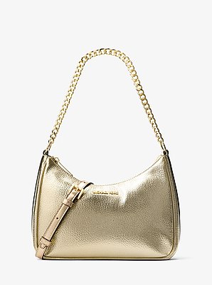 Jet Set Travel Large Metallic Convertible Crossbody Bag