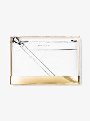 Jet Set Medium Pebbled Leather Convertible Wristlet