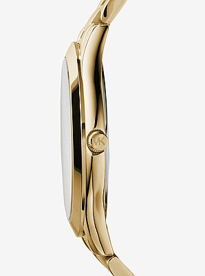 Reloj Runway fino de acero inoxidable dorado