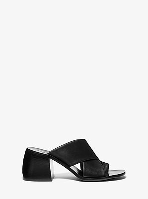 Meghan Leather Mule