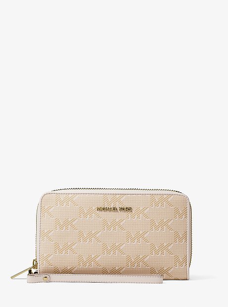 Jet Set Travel Large Logo Jacquard Smartphone Wallet