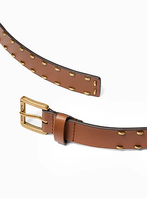Studded Leather Belt