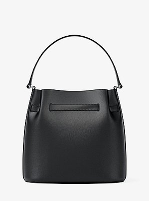 Carson Medium Pebbled Leather Convertible Bucket Crossbody Bag