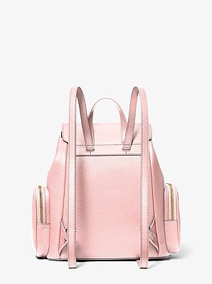 Sac &agrave; dos Jet Set de taille moyenne en cuir grain&eacute;