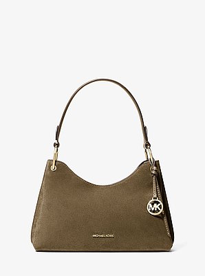 Joan Medium Suede Shoulder Bag