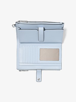 Grande pochette-bracelet Jet Set ombr&eacute;e &agrave; logo Signature in OC&Eacute;AN P&Acirc;LE | Michael Kors image number 1