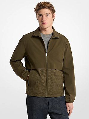 Logo Jacquard Windbreaker Jacket