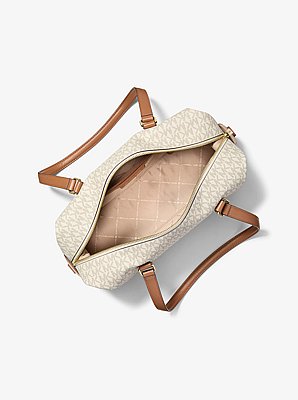 Teddi Large Signature Logo Shoulder Bag