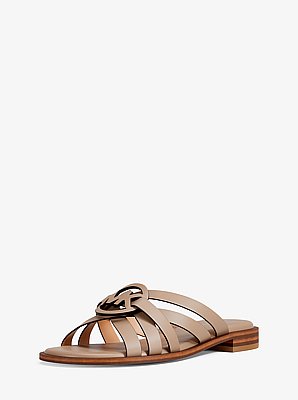 Erika Leather Slide Sandal