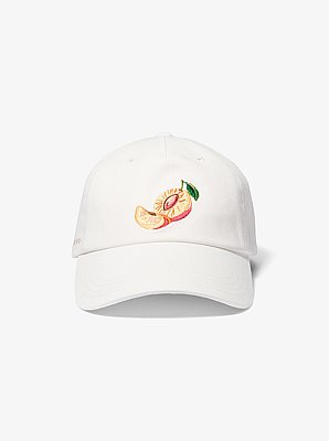 Fruit Embroidered Cotton Baseball Hat