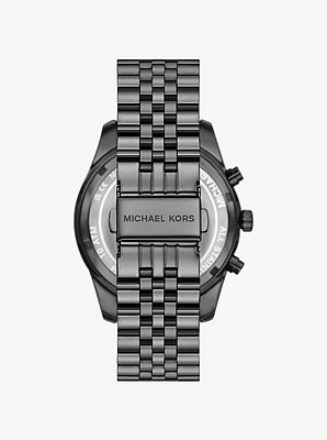 Oversized Lexington Gunmetal Watch