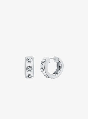 Boucles d&rsquo;oreilles Huggie &agrave; logo