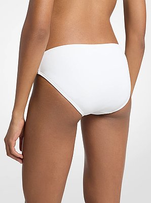 Slip bikini con cintura e logo