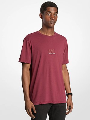 Graphic Logo Embossed Cotton T-Shirt