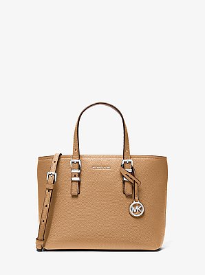 Wandelbare Umh&auml;ngetasche Quinn Small aus gekrispeltem Leder