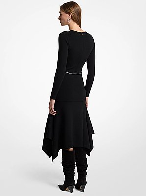 Stretch Wool Handkerchief Dress