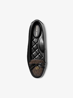 Wendy Leather and Signature Logo Moccasin