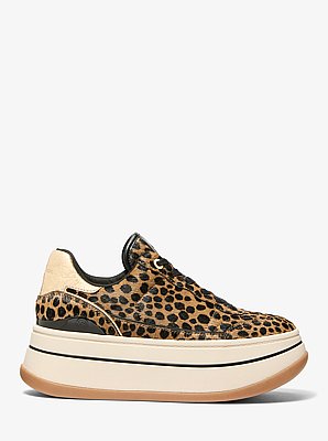 Hayes Cheetah Print Calf Hair Platform Sneaker