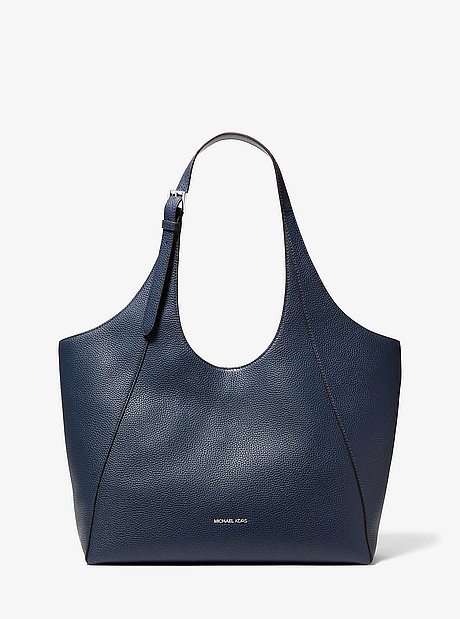 Bolso tote Bernie grande de piel granulada