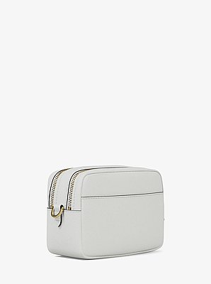 Camera bag a tracolla Bryant media in pelle martellata