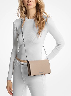 Jet Set Medium Pebbled Leather Crossbody Bag