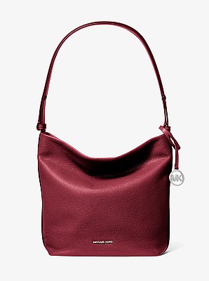 Bolso messenger Roey tipo bombonera mediano de piel granulada