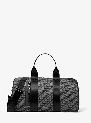 Brooklyn Large Printed Signature Logo Duffel Bag