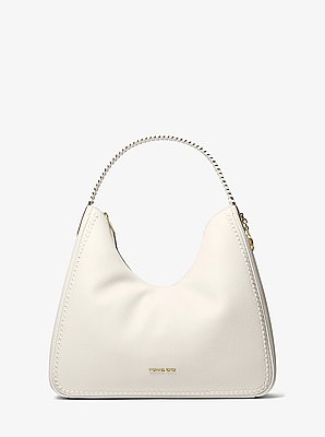 Nayla Medium Hobo Shoulder Bag in LT CREAM | Michael Kors image number 0