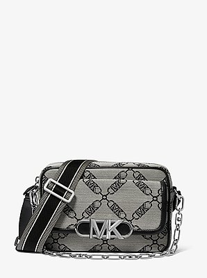 Bandolera Parker mediana de jacquard con logotipo imperio
