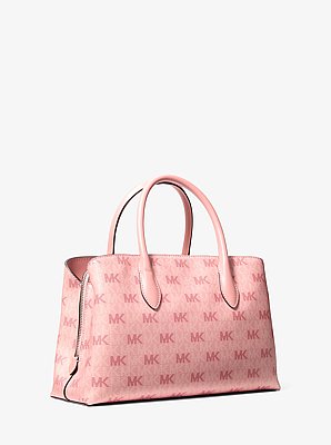 Maya Medium Signature Logo Satchel