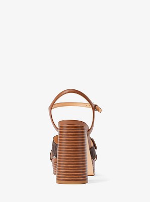 Hannah Signature Logo Platform Sandal